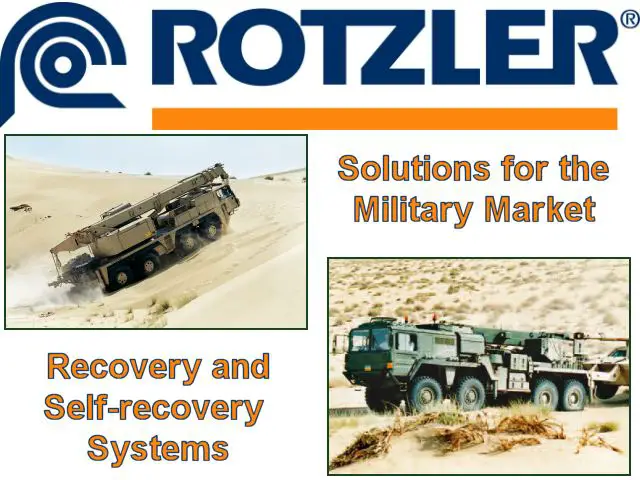 The German Company Rotzler, specialized in the design, manufacture and the distribution of military winches signed a contract with Army Recognition, which will ensure the promotion of the Rotzler Company and its products on Army Recognition web site.