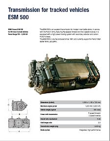 Automatic transmission ESM500 (1200kW)