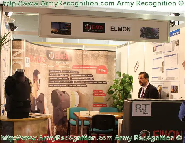 Elmon™ Co. is a Hellenic dynamic team operating with key partners worldwide to provide the best possible solutions to the professional end-users of the Military, Police, Law enforcement and Security forces. Elmon design, produce and deliver state of-the-art equipment for hard use in real conditions. At ALMEX 2001, Elmon presents the latest technology of bulletproof vest that resists in water, light and heat.