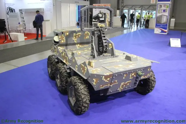 Czech defence company VOP presents for the first time at IDET its TAROS V2 6x6 UGV 640 003