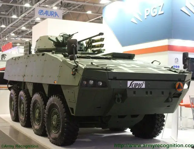 Rosomak EVPU unveil the Scipio project a Turra 30turret fitted on Rosomak armoured vehicle 640 001
