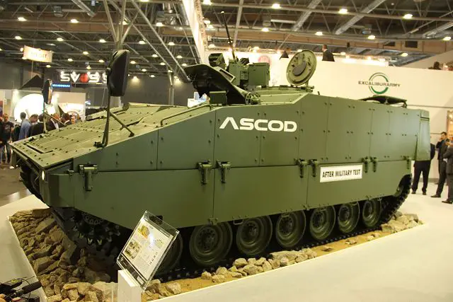 ASCOD light tracked armoured vehicle IDET 2015 International Exhibition Defence Security Technologies 001
