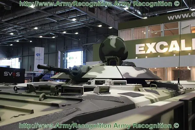 The Czech Company Excalibur Army presents at the International Exhibition of Defence Technologies IDET 2011, a new technology demonstrator armoured personnel carrier, the MGC-1, based on the Russian made infantry fighting vehicle BMP-1, with an armour package.