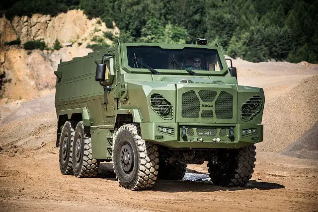 Vega SVOS 6x6 MRAP armoured vehicle personnel carrier technical data sheet specifications description information identification pictures photos images video Czech Republic army defence industry military technology 