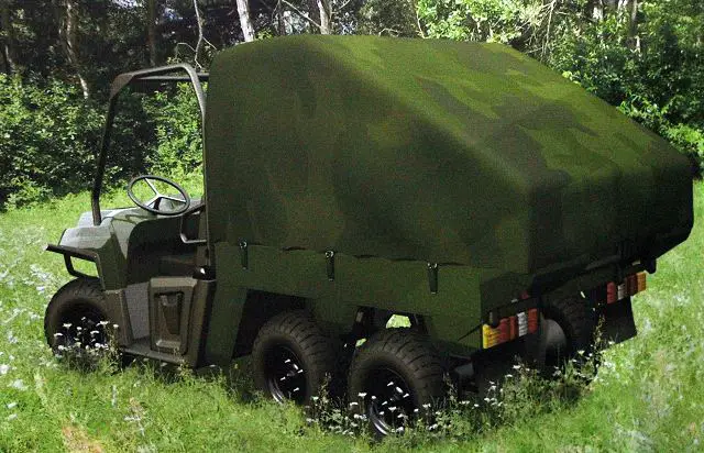 The Manpads missile system “KUSZA” is mounted on the off-road vehicle, Polaris Ranger 6x6, which enables to take a battle position in almost any terrain conditions. Simple small size and rugged construction allows changing quickly the deployment position with use of various transport platforms. 