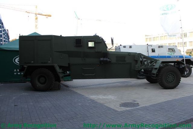 At MSPO 2011, the Polish Company AMZ presents a new mine clearing vehicle, the SHIBA. The project is implemented by a consortium of AMZ in the Military Technical Academy in Warsaw and the Military Institute of Technical Engineering of Wroclaw and in the development project, funded by the Ministry of Science and Higher Education.