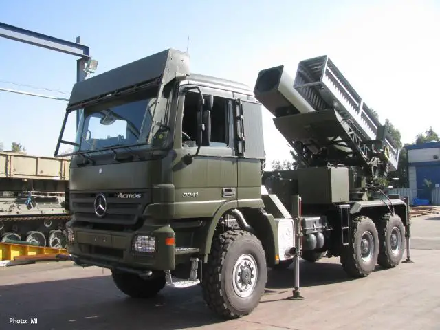 The Lynx is a cost-effective multiple launch rocket/missile system (MLRS) derived from a 6x6 high mobility chassis designed to fire any rocket from 122mm to 300mm. This full autonomous launcher can be reloaded in 10 minutes. 