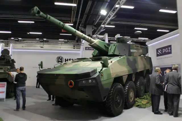 Once again, MSPO demonstrates the close relationship of the Belgian and Polish industries, thanks to WZM and its well-known "Wolf" Fire Support Vehicle which unifies the Patria AMV chassis and the CMI CT-CV 105 mm turret.