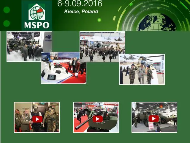 MSPO 2016 Official Web TV Television pictures video International Defence Industry Exhibition 6  to 9  September 2016 Kielce Poland Polish army military defence security equipment