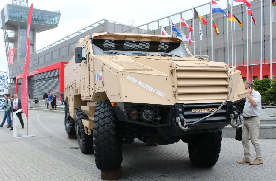 Nexter showcases its TITUS 6x6 armoured vehicle at MSPO 2017 925 001