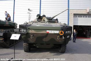 Rosomak IFV 8x8 wheeled armored vehicle Poland front view 001