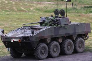 Rosomak IFV 8x8 wheeled armored vehicle Poland left side view 001