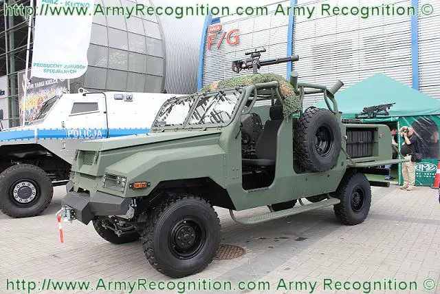 At MSPO 2011 the Groundhog was armed a Minigun M134 7.62 mm and one 5.56 mm machine gun mounted at the rear of the vehicle.
