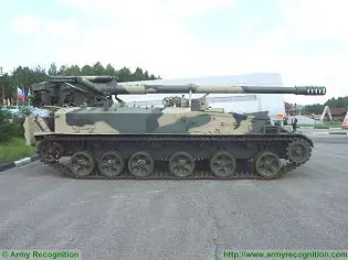 2S5 Giatsint Giatsint-S 152mm self-propelled gun technical data sheet specifications pictures video  information description intelligence identification photos images Russia Russian Military army defence industry military technology equipment