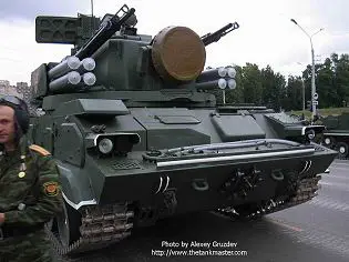 2S6 2S6M 9K22 9K22M Tunguska Tunguska-M self-propelled air defence cannon missile system technical data sheet specifications information description pictures photos images video intelligence identification intelligence Russia Russian army defence industry military technology 