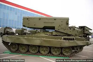 TOS-1A BM-1 Soltsepek  heavy flamethrower armoured vehicle technical data sheet specifications information description pictures photos images video intelligence identification Russia Russian army defence industry military technology 