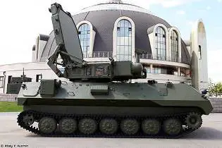 Zoopark 1 1L 219 Counter battery radar system on tracked armored vehicle Russia right side view 001