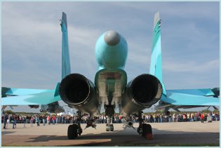 Su-34  Fullback strike fighter bomber technical data sheet specifications intelligence description information identification pictures photos images video Sukhoi Sukhoi Company Russia Russian Air Force aviation air defence industry military technology