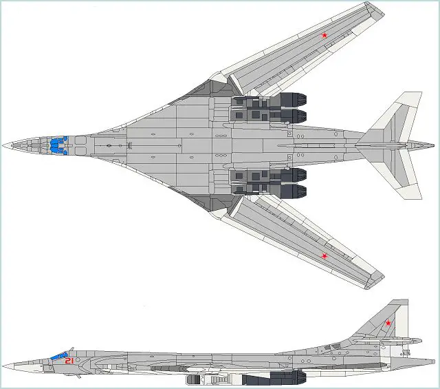 Tu-160 Tu-160M Tupolev strategic bomber aircraft technical data sheet specifications intelligence description information identification pictures photos images video Russia Russian Air Force aviation air defence industry military technology