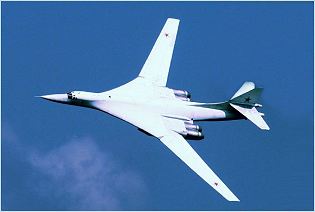 Tu-160 Tu-160M Tupolev strategic bomber aircraft technical data sheet specifications intelligence description information identification pictures photos images video Russia Russian Air Force aviation air defence industry military technology