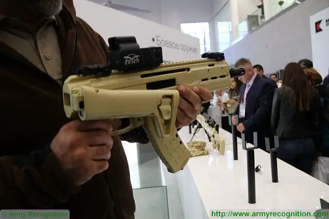 Another new assault rifle unveiled by Kalashnikov at Army 2016 is the new MA 5.45x39 caliber compact assault rifle. 
