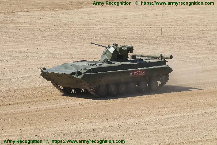 Army 2018 New BMP 1AM tracked armored IFV fitted with BTR 82A 30mm turret 925 001