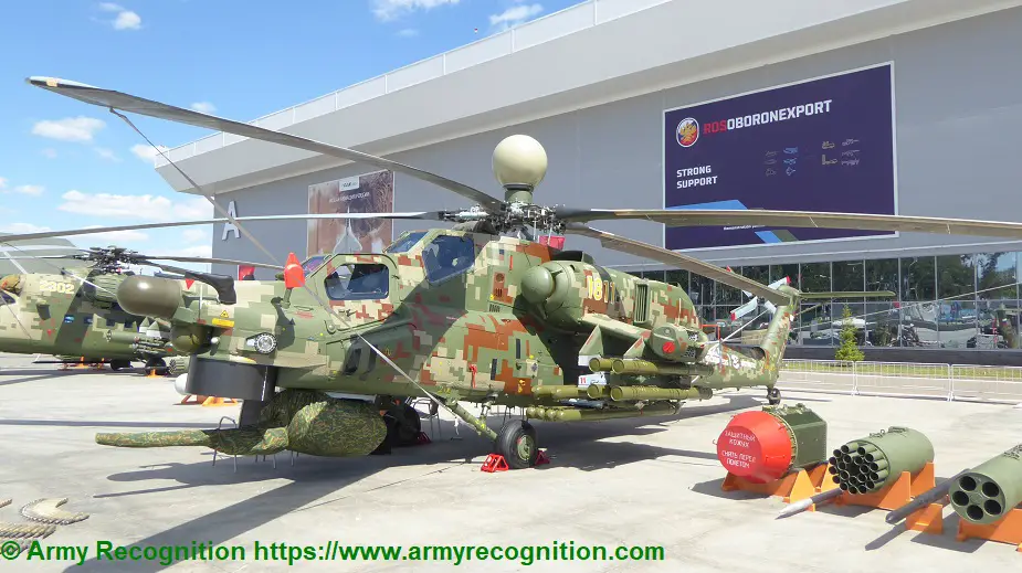 Army 2019 Serial Mi 28NM and modernized Ka 52 helicopters unveiled Mi 28NM