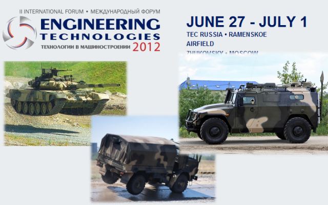 Forum engineering technologies defence Exhibition 2012 pictures photos images video Moscow Russia Zukovsky air base