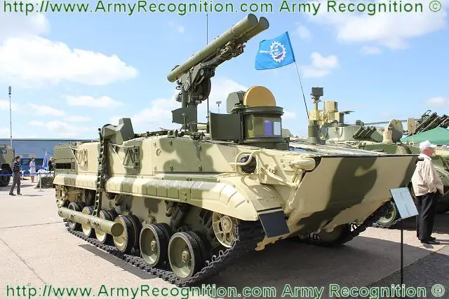 Artillery unit of the Russian armed forces of the Southern Military Region has received more than 10 new ATGM (Anti-tank Guided Weapon) armoured vehicles Khrizantema-S in the framework to replace old anti-tank missile system. 