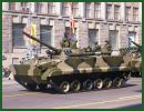 Russia delivered 17 naval infantry amphibious armored vehicles BMP-3F to the Indonesian port of Surabaya, announced Saturday November 27, 2010, by telephone a person in charge for Indonesia about the military cooperation and technique between the two countries.