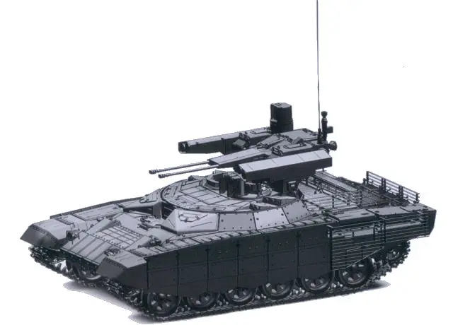 BMPT-72 Terminator 2 tank support armoured fighting vehicle technical data sheet specifications information description pictures photos images video intelligence identification Uralvagonzavod Russia Russian Military army defence industry military technology equipment