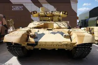 BMPT 72 Terminator 2 tank fire support tracked armored vehicle Russia front view 002