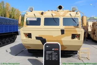 DT-10PM two-section tracked all-terrain amphibious carrier technical data sheet specifications information description pictures photos images video intelligence identification Russia Russian Military army defence industry military technology equipment