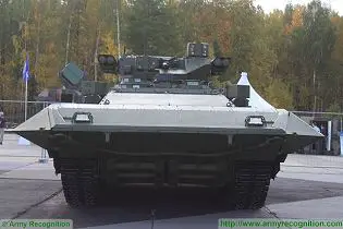 T-15 BMP Armata AIFV tracked armoured infantry fighting vehicle Russia Russian army front side view 003