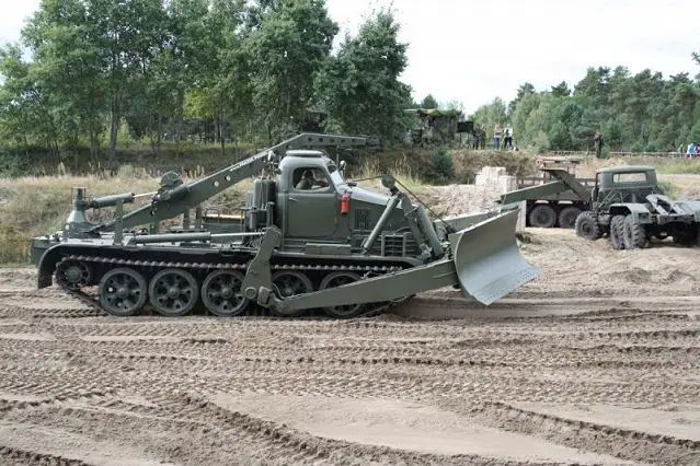 Russian-made engineer tracked armoured vehicle BAT-M