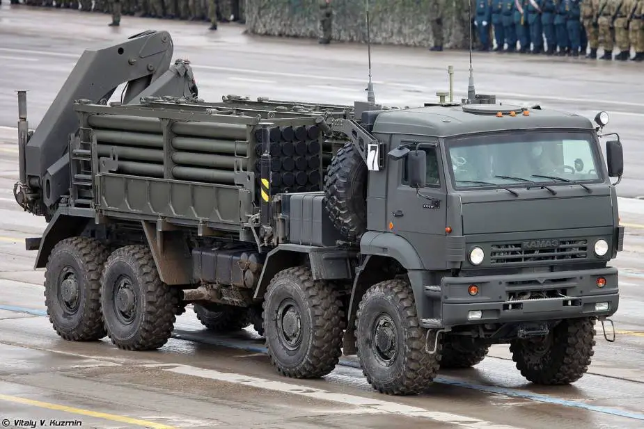 ISDM Zemledeliye mobile mine laying system reloader truck Russia 925 003