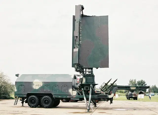 At regimental and brigade level the 36D6 (NATO codename `Tin Shield') 3-D S-band surveillance radar was used. This was available in two versions, the basic system mounted on a semi-trailer truck and the enhanced low altitude capability 40V6M1 tower assembly built specifically for use with the S-300P family.