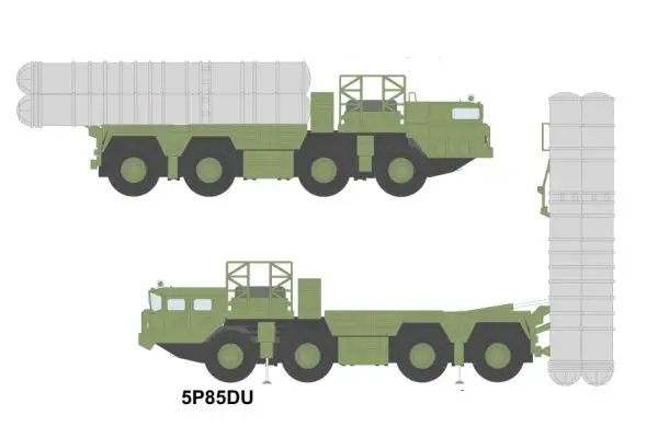 5P85DU S-300 PMU surface to air missile technical data sheet information description pictures photos images intelligence identification Russian army Russia air defense system Grumble C launcher vehicle
