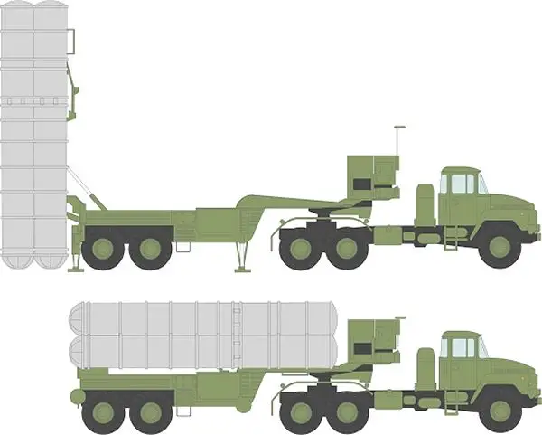 5P85T S-300 PM SA-10C surface to air missile technical data sheet information description pictures photos images intelligence identification Russian army Russia air defense system launcher vehicle with trailer KRAZ-260