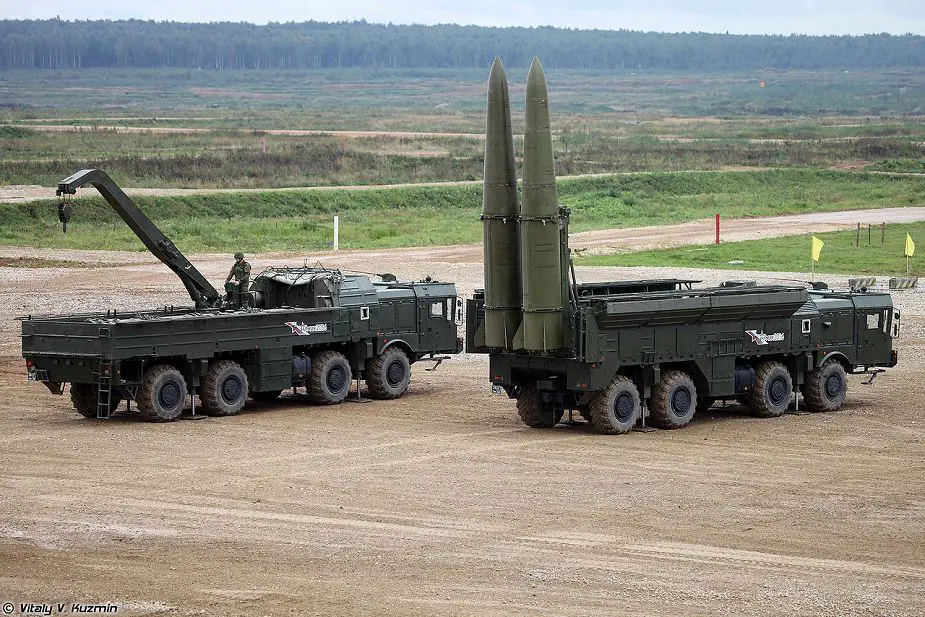 Iskander Iskander M SS 26 9K720 mobile short range ballistic missile Russia Russian army 925 VK 001