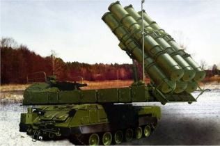 Buk M3 Viking SAM medium range surface to air defense missile system Russia Russian army left side view 002