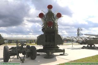 SA 5 Gammon S 200 Angara Vega Russia Russian low to high altitude ground to air missile system rear view 002