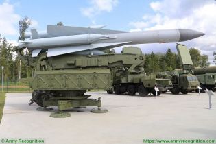 SA 5 Gammon S 200 Angara Vega Russia Russian low to high altitude ground to air missile system right side view 002