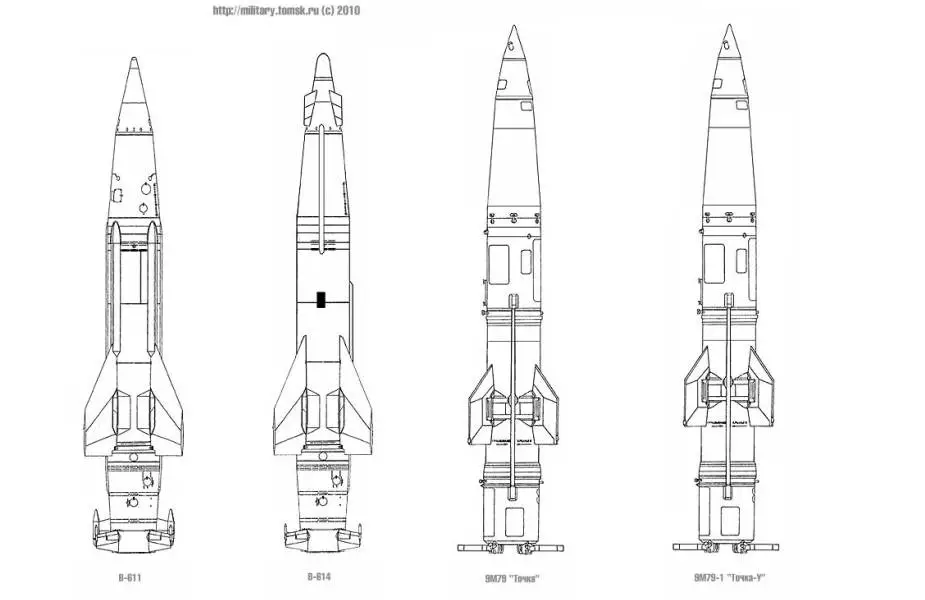 SS 21 Scarab 9M79 Tochka BAZ 5921 mobile short range ballistic missile Russia drawing missile 925 001