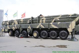 Topol SS 25 Sickle RS 12M RT 2PM ICBM InterContinental Ballistic Missile Russia Russian army left side view 001
