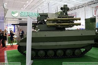 Uran-9 UGCV UGV Unmanned Ground Combat Vehicle technical data sheet specifications pictures video information description intelligence identification photos images Russia Russian Military army defence industry military technology equipment