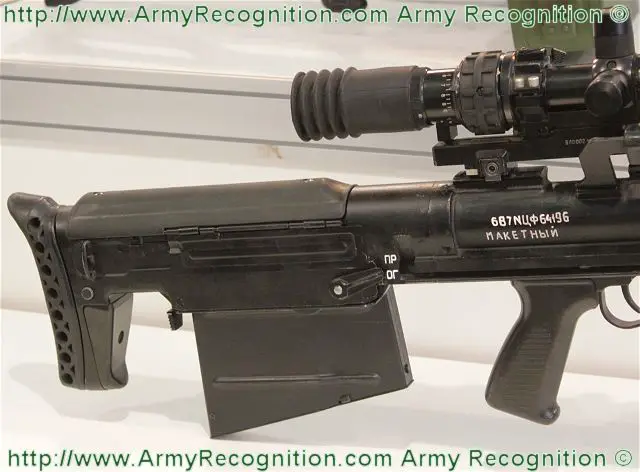 6s8  6s8-1 12.7mm Degtyarev sniper rifle technical data sheet specifications information description pictures photos images video intelligence identification Russia Russian army defence industry military technology 
