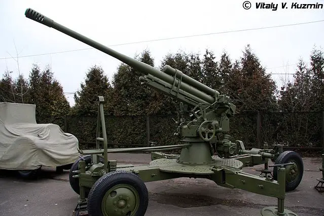 KS-12 KS-12A 85mm M1939 M1944 anti-aircraft gun cannon technical data sheet specifications information description pictures photos images video intelligence identification intelligence Russia Russian army defence industry military technology 