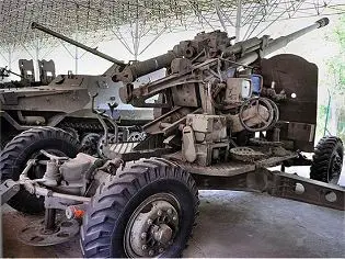 KS-19 100mm anti-aircraft gun cannon technical data sheet specifications information description pictures photos images video intelligence identification intelligence Russia Russian army defence industry military technology 