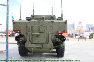 Bumerang 8x8 wheeled armored IFV infantry fighting vehicle Russia rear view 001